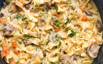 Creamy Mushroom Noodle Soup