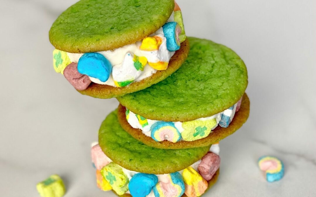 Lucky Charms Ice Cream Sandwiches