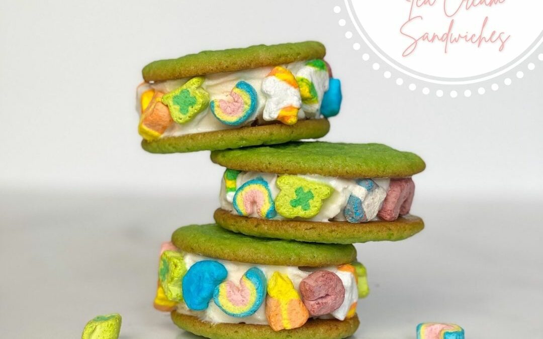 Lucky Charms Ice Cream Sandwiches