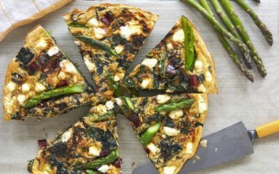 Asparagus, Swiss Chard & Feta Frittata