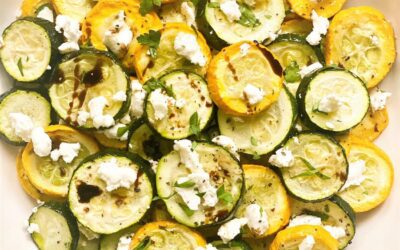 Summer Squash & Zucchini with Goat Cheese