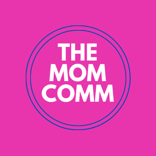 The Mom Comm logo pink The Mom Comm logo pink