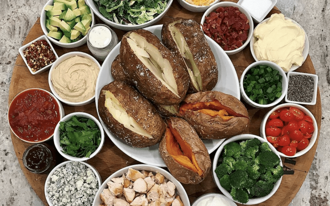 Weeknight Dinner Idea: Baked Potato Bar