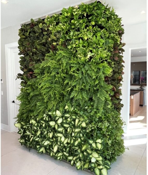 Bring the Spring Inside with Interior Green Walls and Tropicals