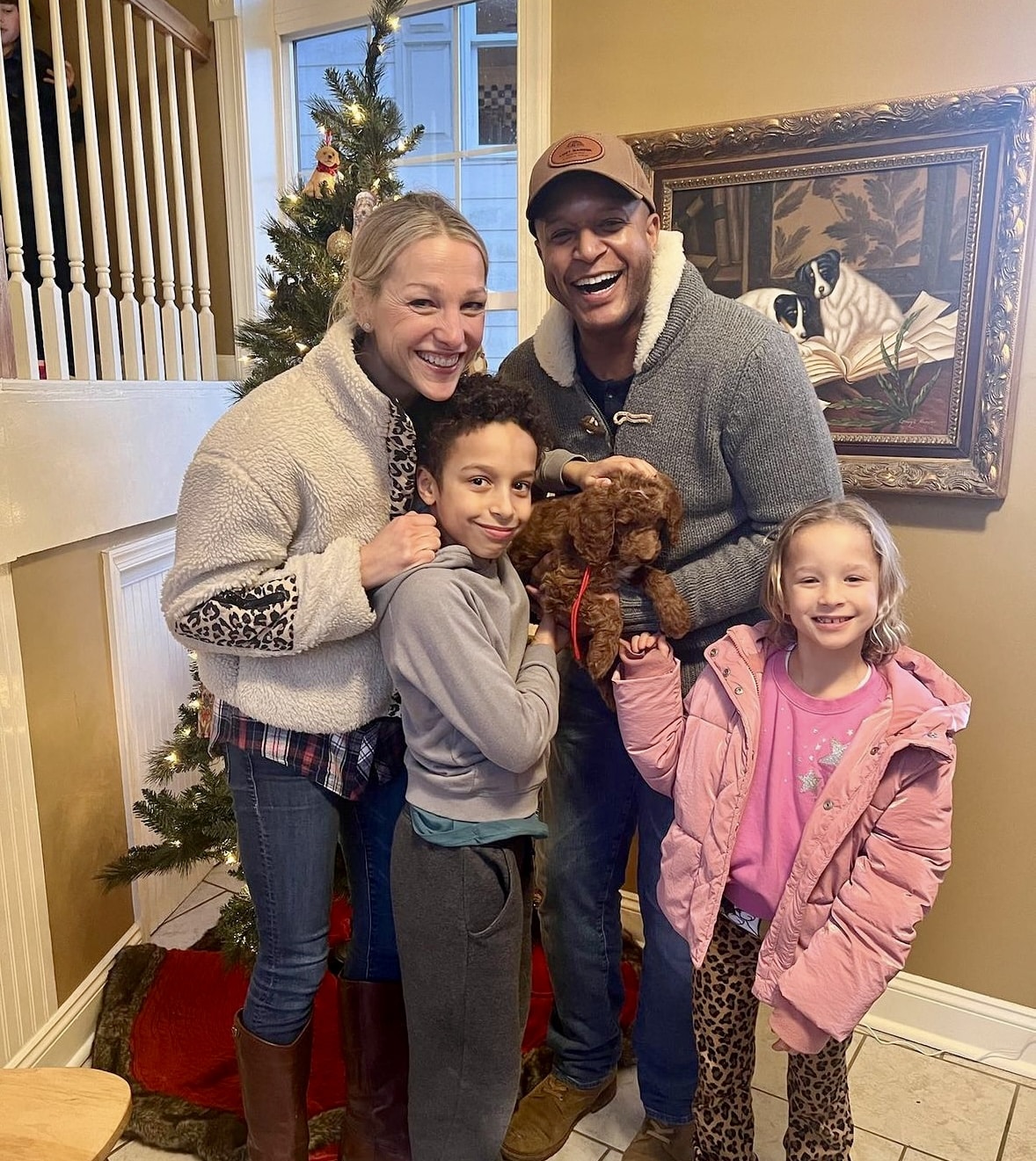 Craig Melvin and his family