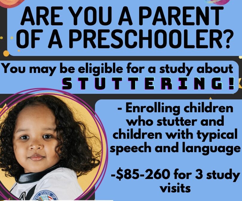 Preschool Parents: MSU Developmental Speech Lab is Seeking Kids to Participate in a Speech Study