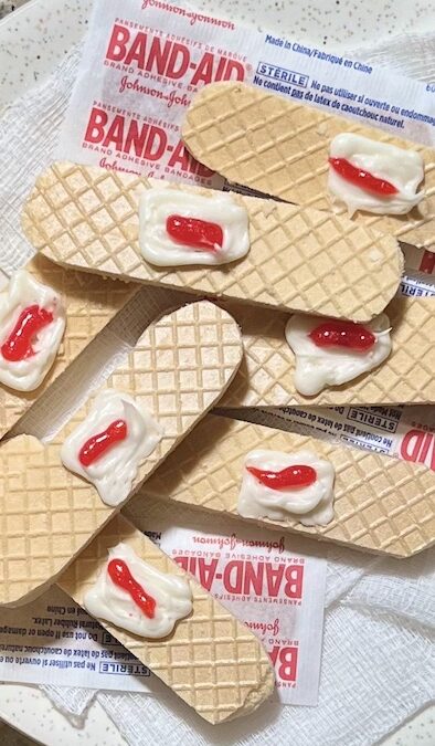 Bandage Cookies for Halloween