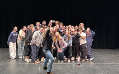 Les Misérables Actor, Nick Rehberger speaks to Haslett High students