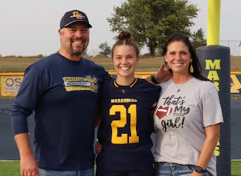 Dannika Campbell – Ovid-Elsie Soccer Player Gives Football a Try