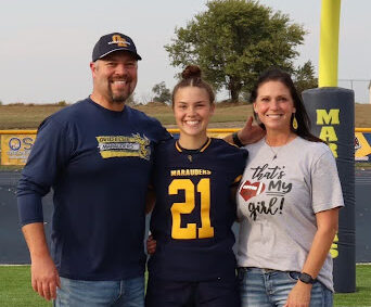 Dannika Campbell – Ovid-Elsie Soccer Player Gives Football a Try