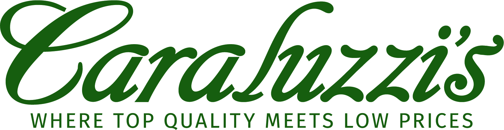 Caraluzzi's Logo with Tag Below Caraluzzi's Market