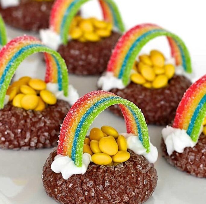 St. Patrick’s Day Pot of Gold Cookies from The BakerMama