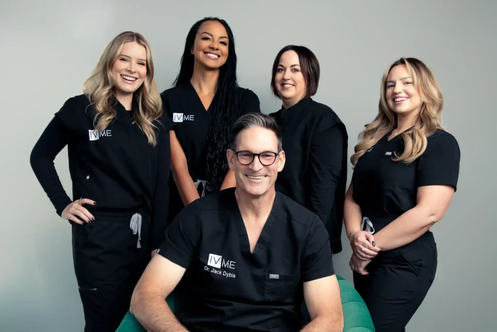 the friendly staff at IVme, an IV therapy boutique located in downtown Highland Park