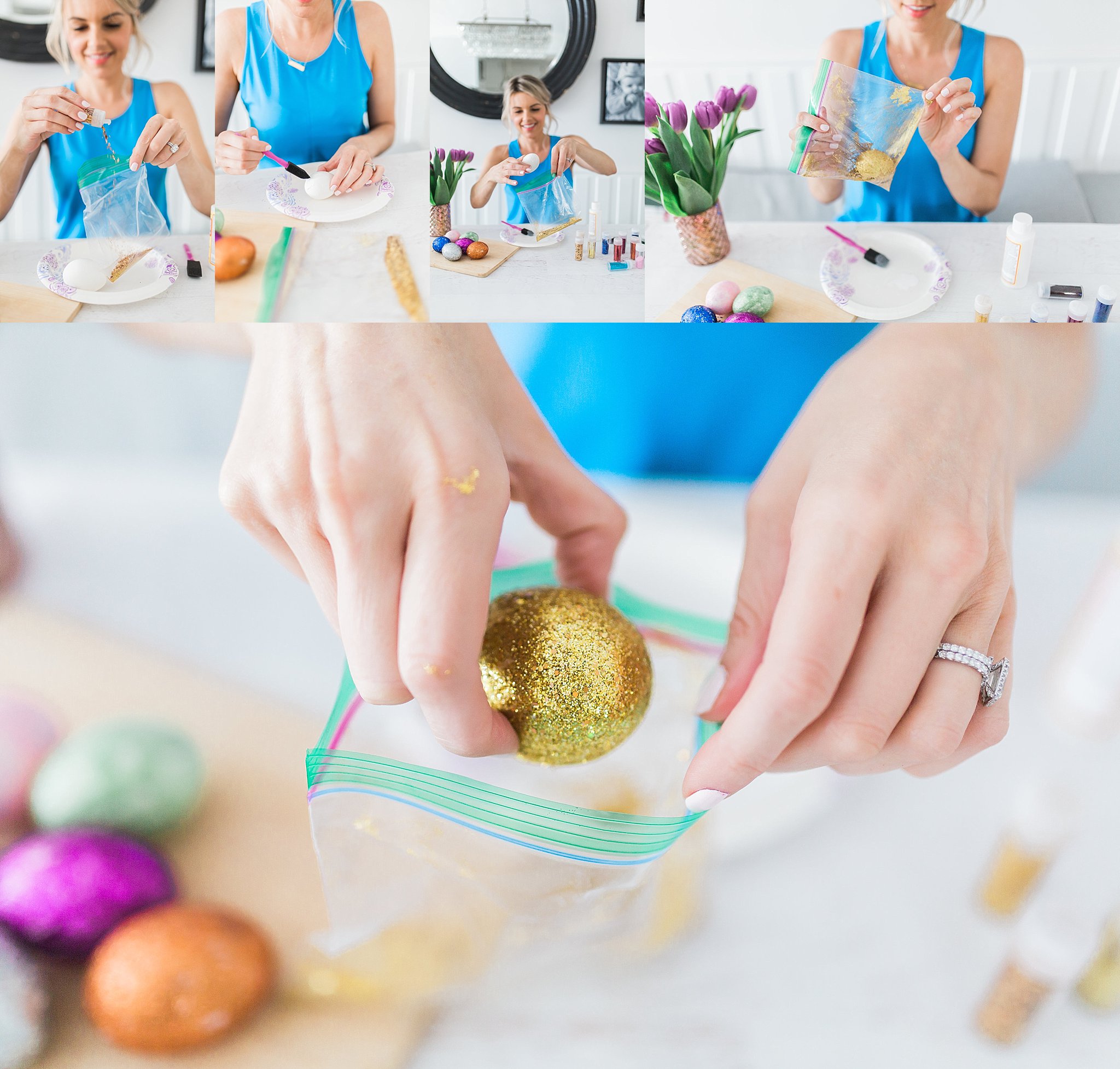 Glitter Easter Eggs