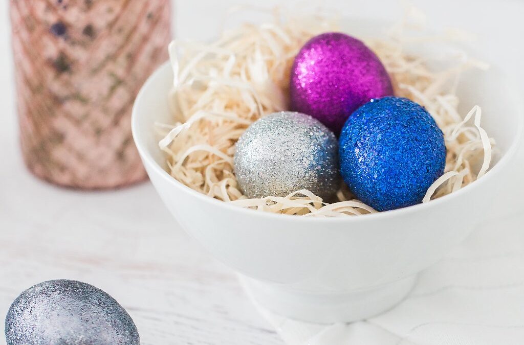 Glitter Easter Eggs
