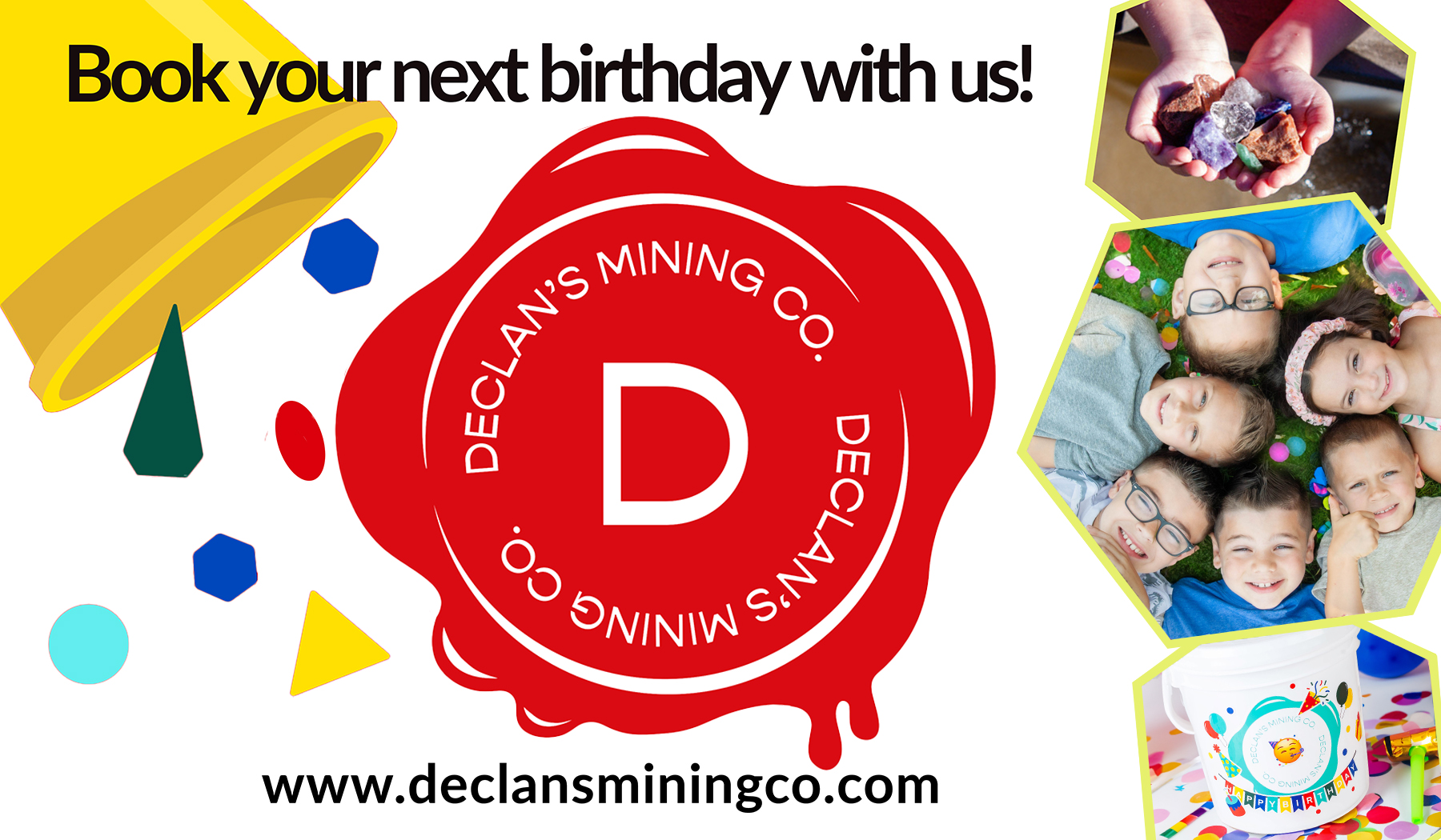 Green And Cream Modern Illustrative Summer Soccer Camp Promotion Declans Mining Co Birthday Banner
