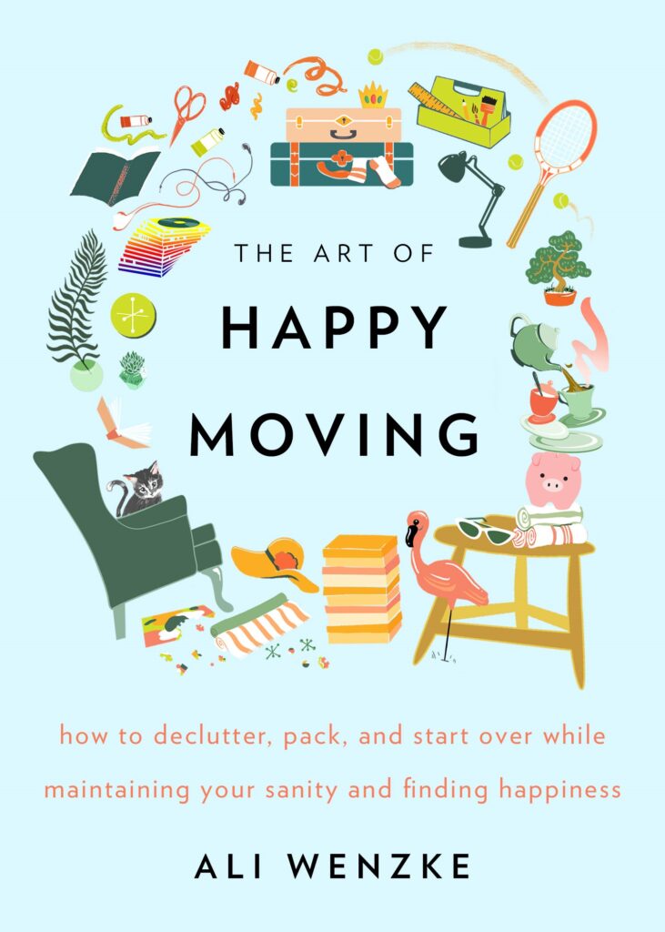 Ali Wenzke shows us how to declutter in her book the art of happy moving