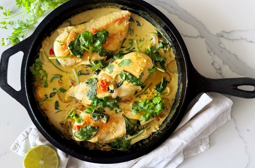 Whole 30 – Thai Inspired Coconut Lime Chicken Skillet