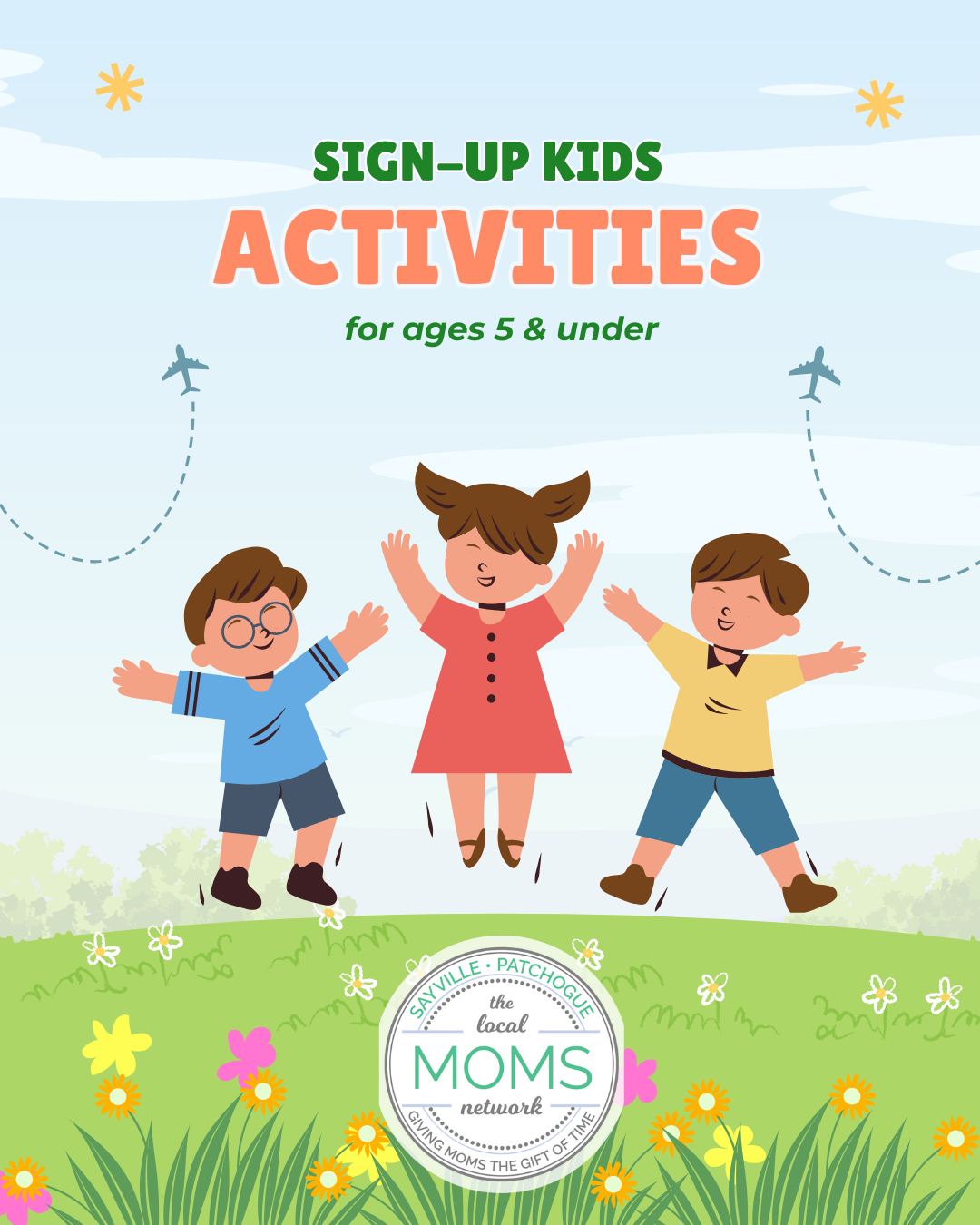 Sign-Up Activities for Kids 5 & Under