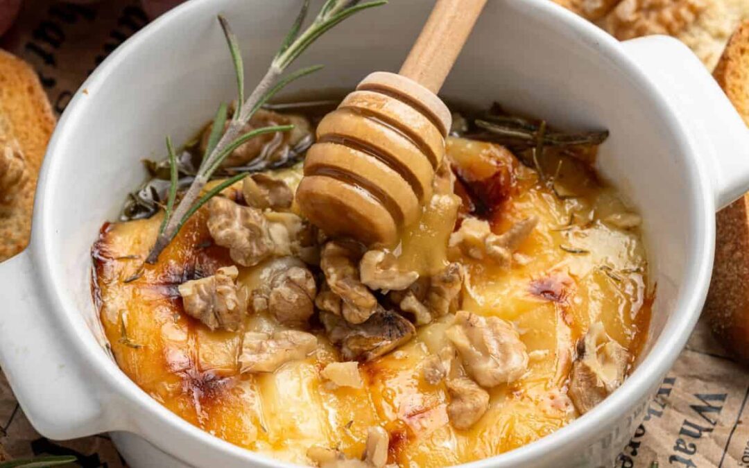 Recipe: Baked Brie Cheese With Honey And Walnuts from A Sweet Thyme