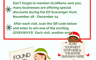 GLAMoms Elf Scavenger Hunt Business List