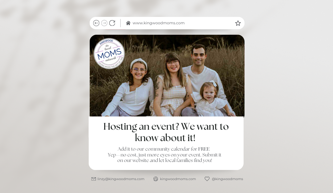Submit Your Event to Our Community Calendar — For Free!