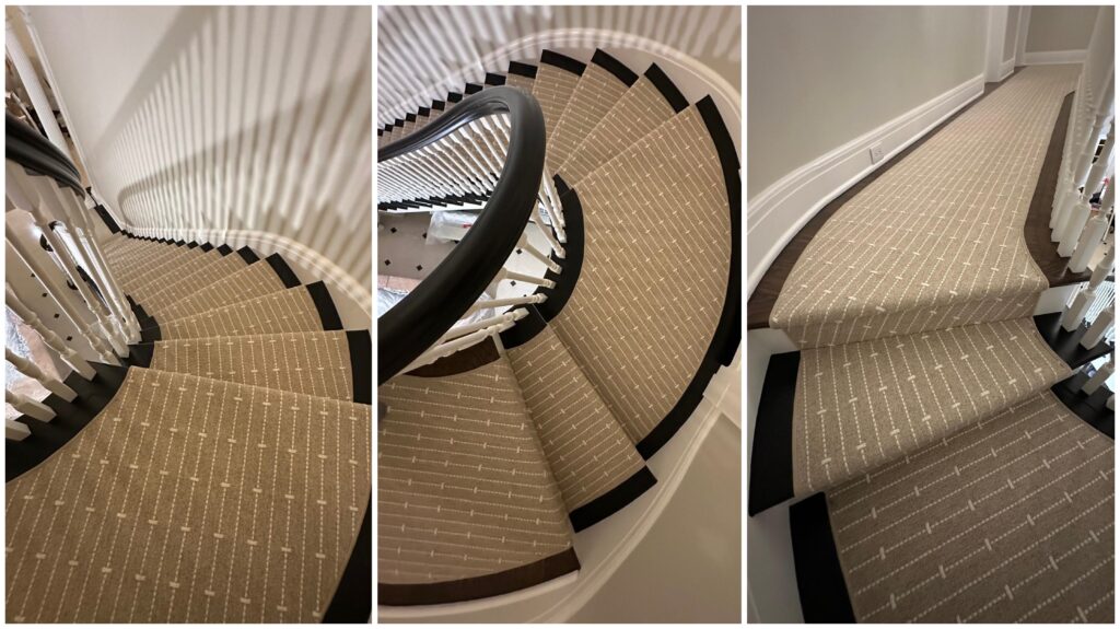 custom stair runner by rouzati rugs; Rouzati's Ultimate Guide to Stair Runners & Custom Carpeting