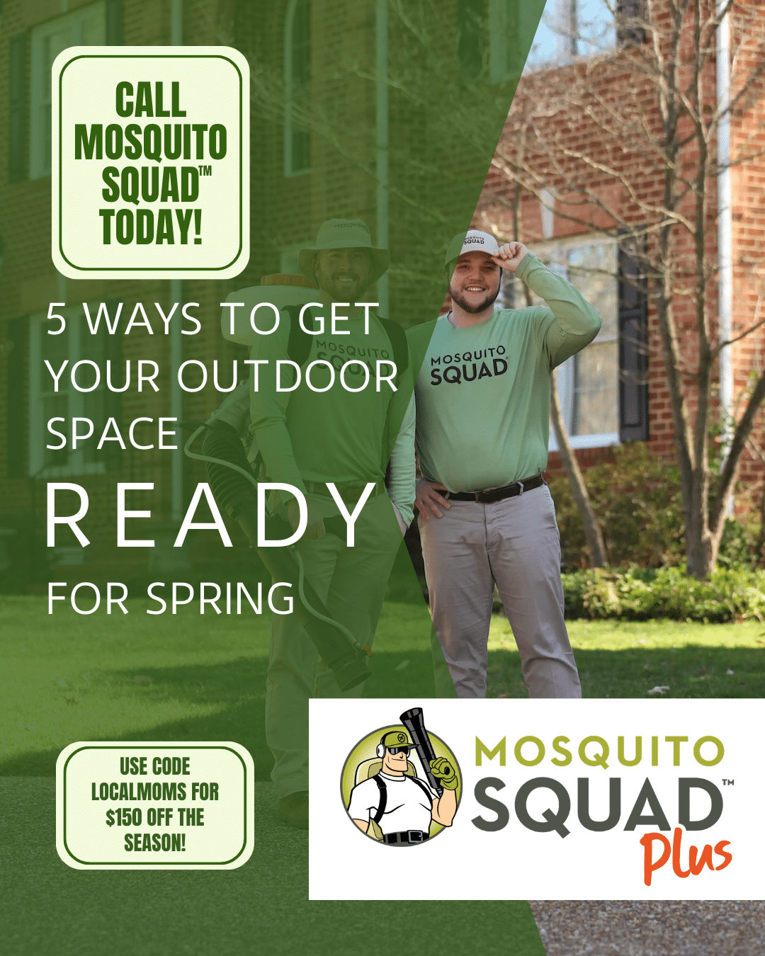 5 Ways To Get YOur Outdoor Space Ready for Spring With Mosquito Squad