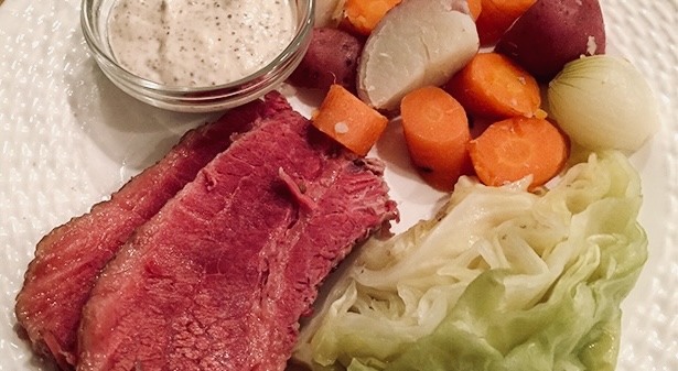 Recipe: Corned Beef and Cabbage Supper