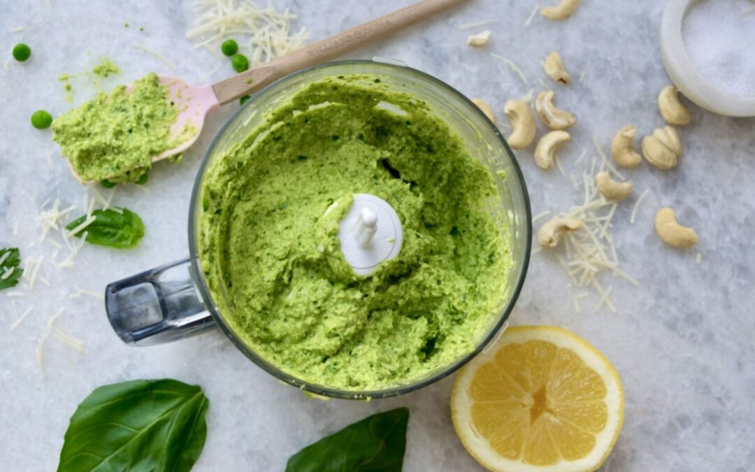 Spring Pea & Three Cheese Cashew Pesto
