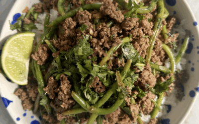 Ginger Soy Beef with Green Beans & Herbs