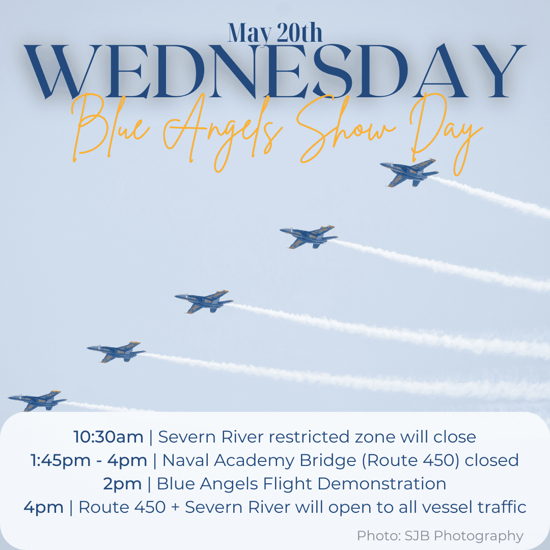 Aviation display by Blue Angels during Ocean City Moms event, showcasing flight demonstration.
