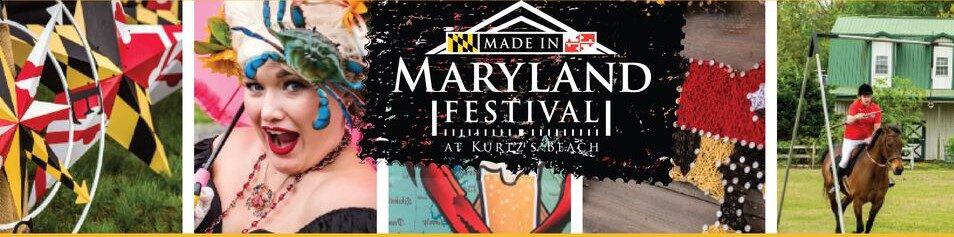 Colorful Maryland Festival with performers, crafts, and outdoor activities for families.