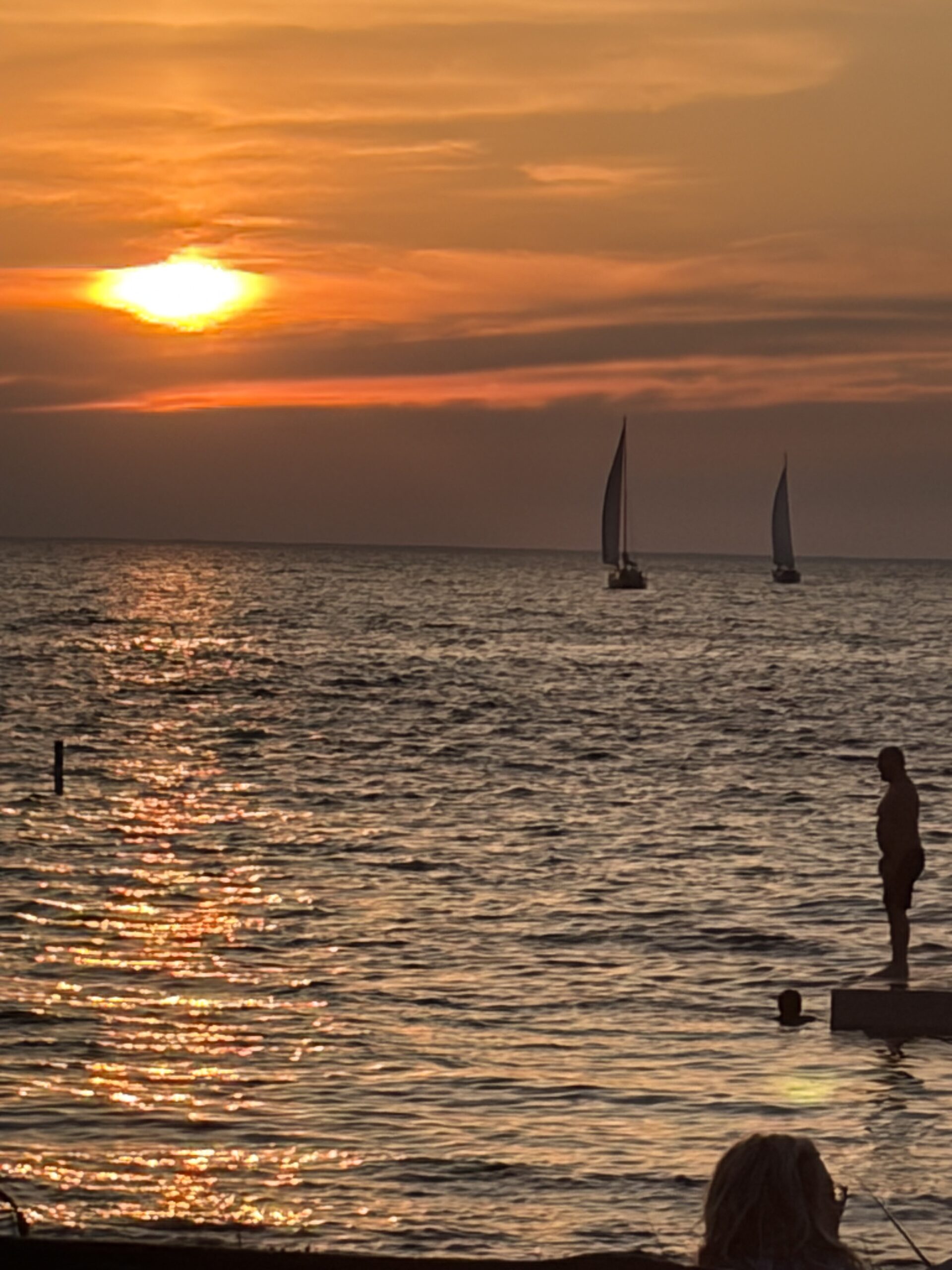 Sunset at Sister Bay Harbor (no filter) | Chicago North Shore Moms