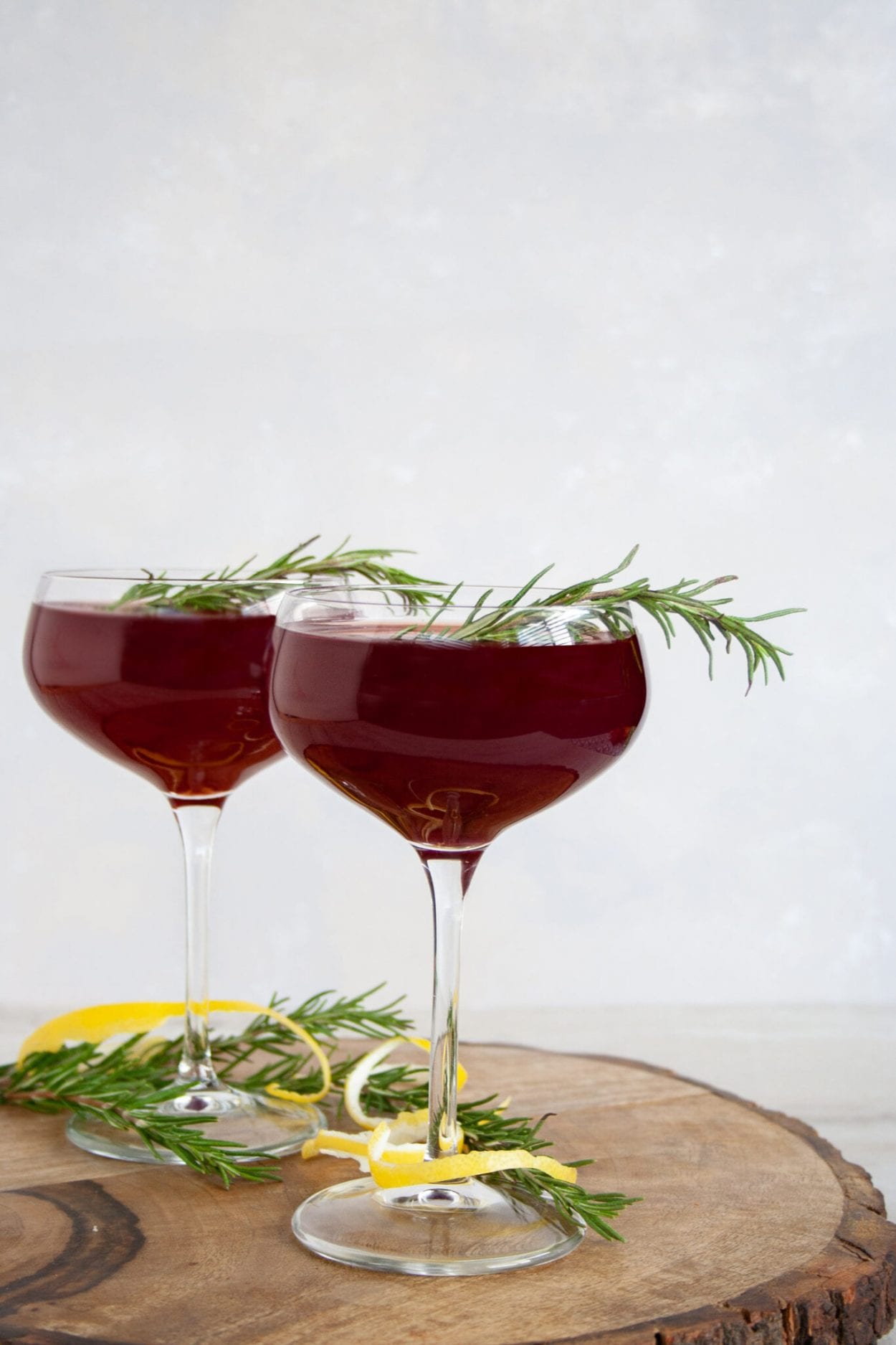 Pom and Mary Coupe Cocktail