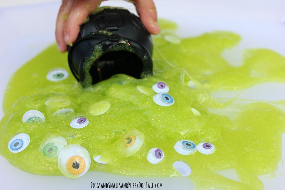 Halloween Slime Recipe by "Frogs Snails and Puppy Dog Tails"