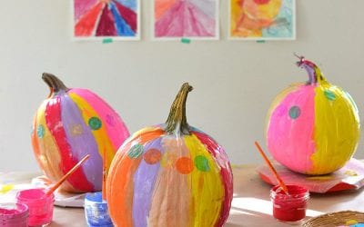 Painting Pumpkins with Kids by Barbara Rucci of Art Bar
