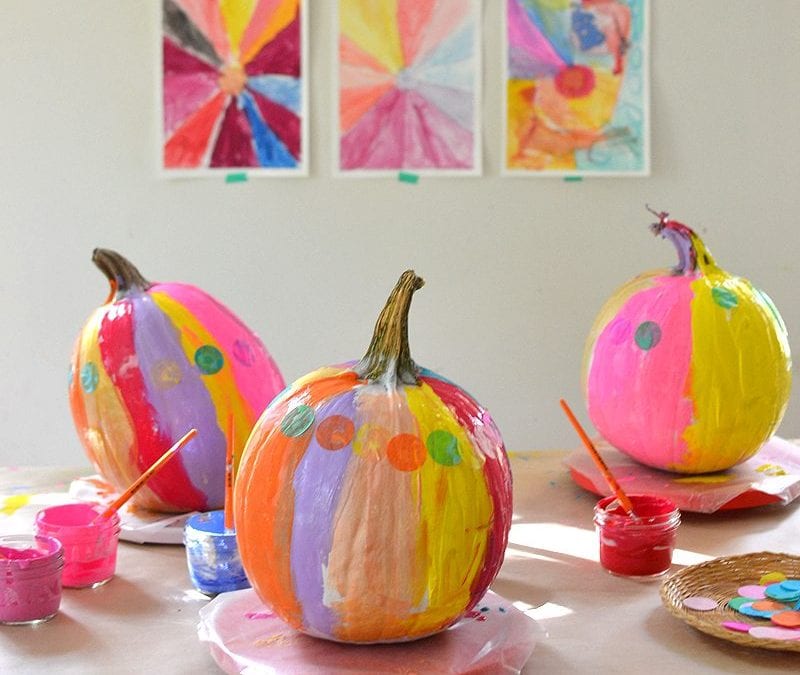 Painting Pumpkins with Kids by Barbara Rucci of Art Bar