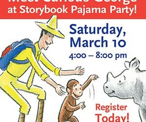 Storybook Pajama Party with Curious George @ Stepping Stones Museum
