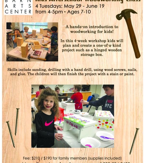 Afterschool & Summer Kids Woodworking Class Ages 7-10