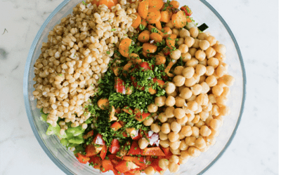 SUMMER SALAD: Garbanzos With Creamy Dill Dressing