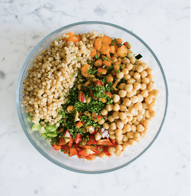SUMMER SALAD: Garbanzos With Creamy Dill Dressing