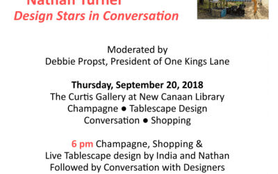 New Canaan Library presents India Hicks & Nathan Turner “Design Stars in Conversation”