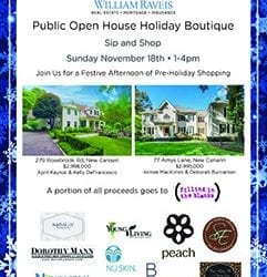 Open House Holiday Boutique Benefitting Filling in the Blanks!