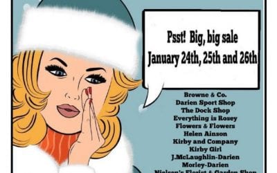 Indoor Sidewalk Sales @ Darien Shops and Boutiques, Downtown
