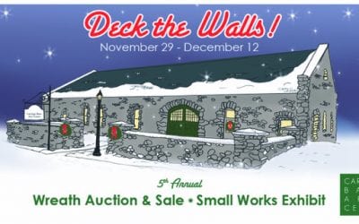 Deck the Walls Wreath Auction, Sale & Small Works Exhibit at the Carriage Barn Arts Center