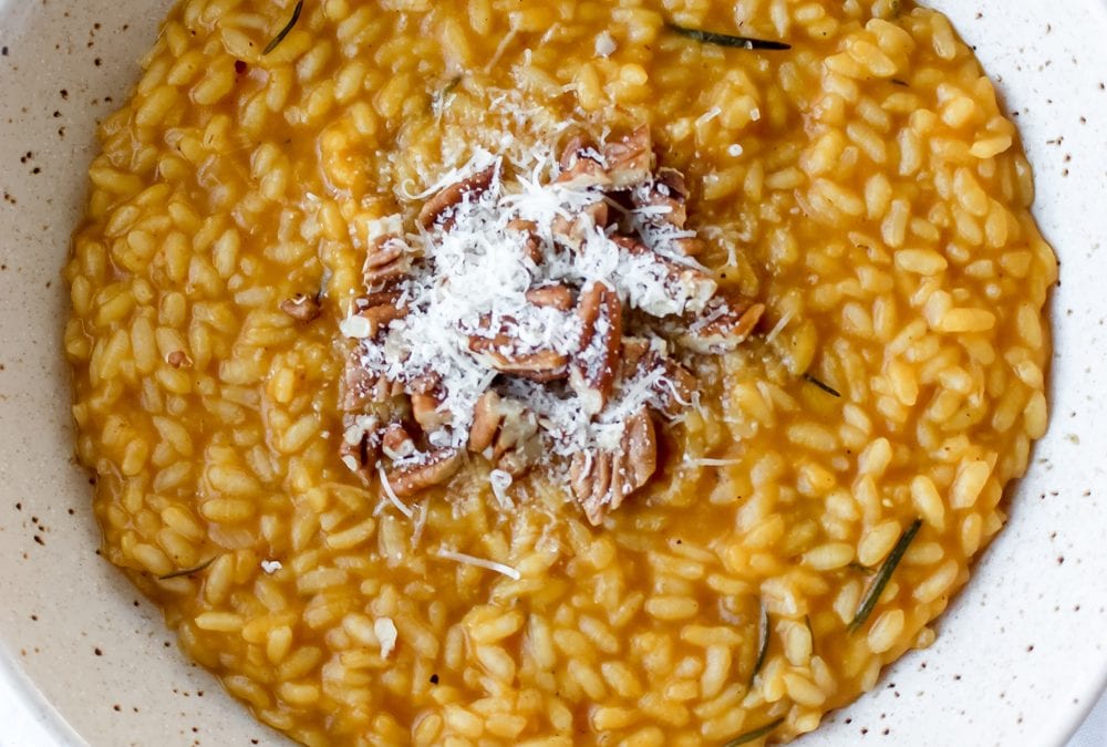 Creamy Pumpkin Risotto from CatwithaK Cooks