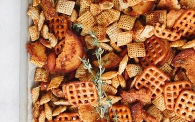Holiday Chex Mix with Brown Butter & Herbs!
