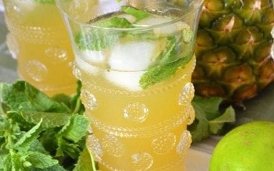 Easy Summer Cocktail – Pineapple, Lime, and Mint Sparkler