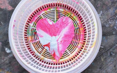 Valentine’s Day Spin Art